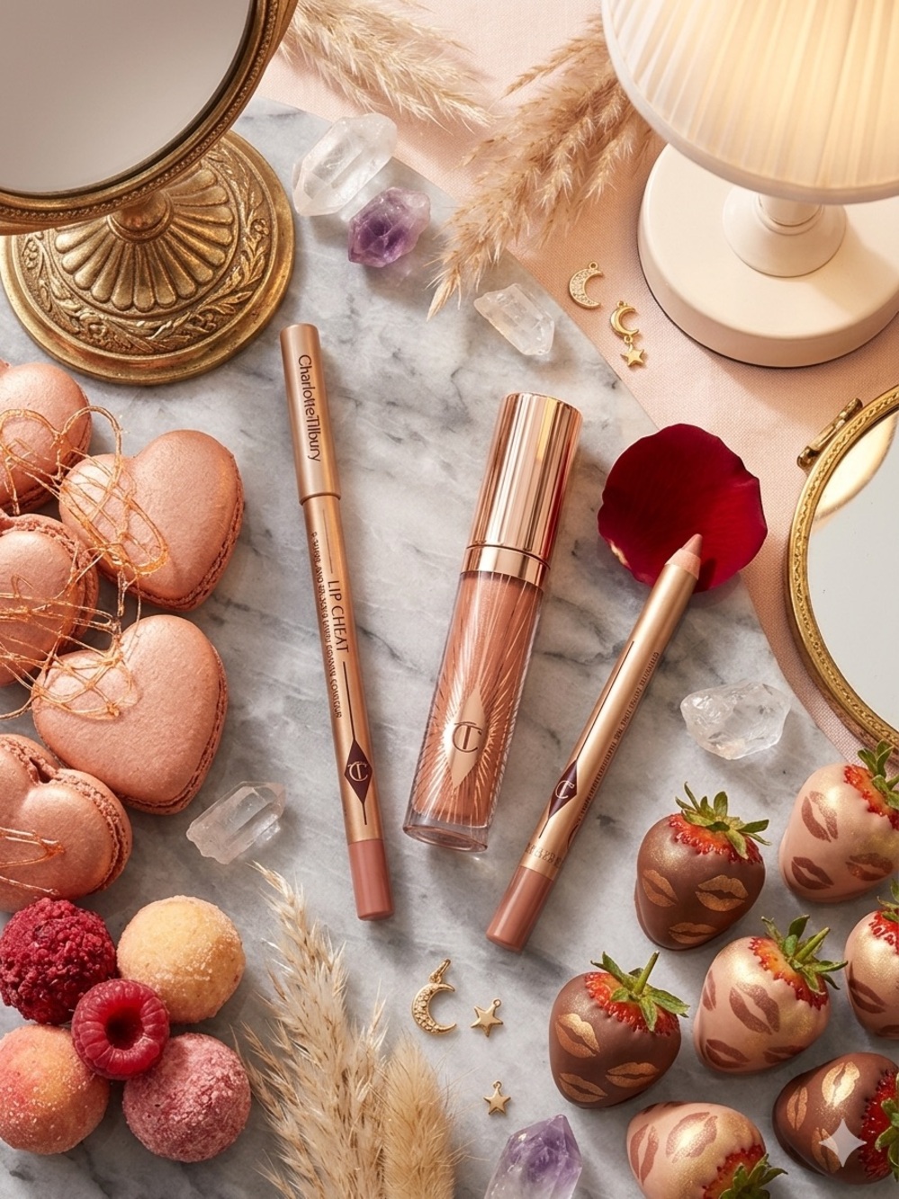 Charlotte Tilbury Nude Lip Set - Rose Gold Nude